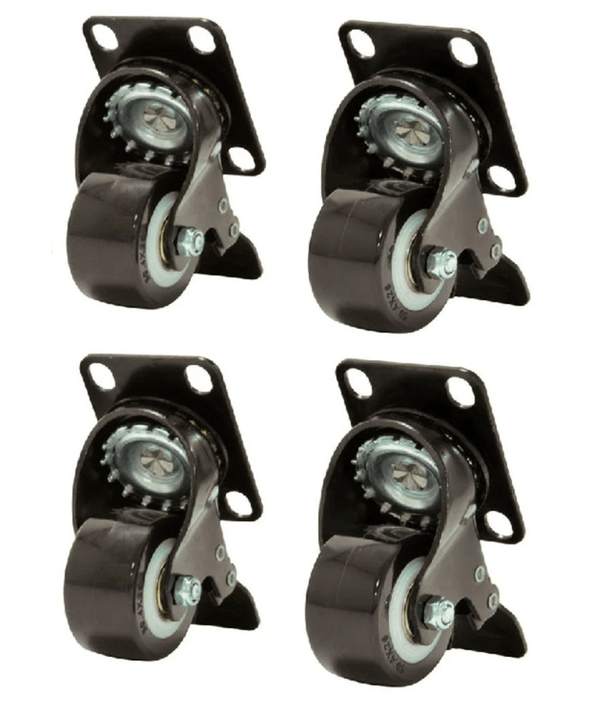Set castors with brake for all server racks