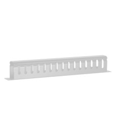 1U 19 inch metal cable tray with sliding cover - white