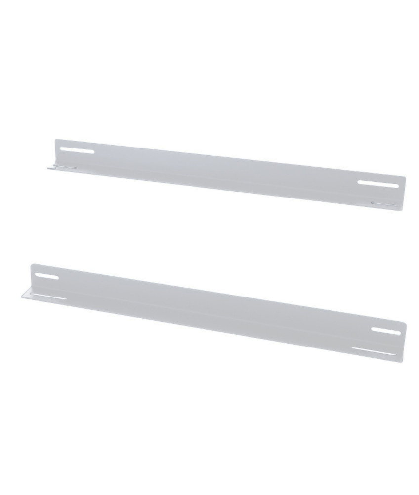19” Rackschienen für 450mm tiefe Wandschränke - weiß