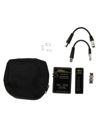 Network cable tester for UTP, FTP, S/FTP and network cables.