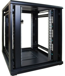 18 HE 19” Serverschrank, mit Glastür (BxTxH) 800 x 1000 x 1000mm