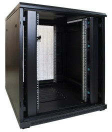 18 HE 19” Serverschrank, mit perforierter Fronttür (BxTxH) 800 x 1000