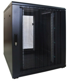 18 HE 19” Serverschrank, mit perforierter Fronttür (BxTxH) 800 x 1000