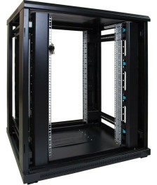 18U server rack with glass door 800x800x1000mm (WxDxH)