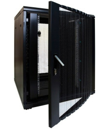 18U server rack with perforated door 800x800x1000mm (WxDxH)
