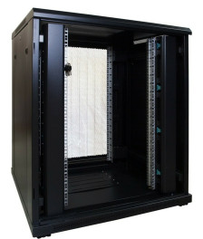 18 HE 19” Serverschrank, mit perforierter Fronttür (BxTxH) 800 x 800 x