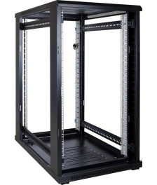 22U server rack with glass door 600x1000x1200mm (WxDxH)