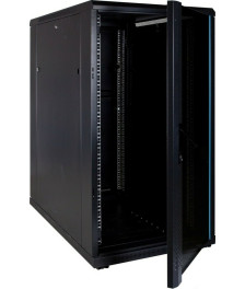 22 HE 19” Serverschrank, mit Glastür (BxTxH) 600 x 1000 x 1200mm
