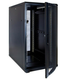 22U server rack with perforated door 600x1000x1200mm (WxDxH)