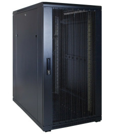 22U server rack with perforated door 600x1000x1200mm (WxDxH)