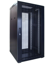 22 HE 19” Serverschrank, mit perforierter Fronttür (BxTxH) 600 x 600 x