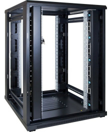 22U server rack with glass door 800x1000x1200mm (WxDxH)