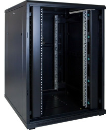 22 HE 19” Serverschrank, mit Glastür (BxTxH) 800 x 1000 x 1200mm