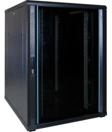 22 HE 19” Serverschrank, mit Glastür (BxTxH) 800 x 1000 x 1200mm