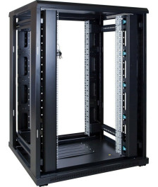 22 HE 19” Serverschrank, mit Glastür (BxTxH) 800 x 800 x 1200mm
