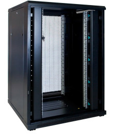 22 HE 19” Serverschrank, mit perforierter Fronttür (BxTxH) 800 x 800 x