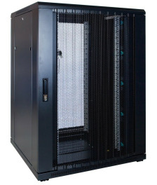 22 HE 19” Serverschrank, mit perforierter Fronttür (BxTxH) 800 x 800 x