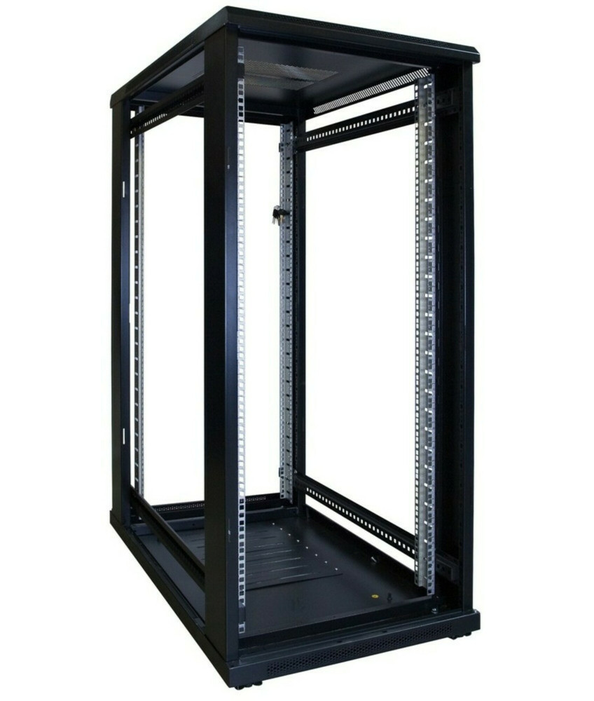 27 HE 19” Serverschrank, mit Glastür (BxTxH) 600 x 1000 x 1400mm