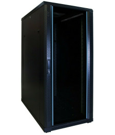 27 HE 19” Serverschrank, mit Glastür (BxTxH) 600 x 1000 x 1400mm