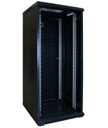 27 HE 19” Serverschrank, mit Glastür (BxTxH) 600 x 600 x 1400mm