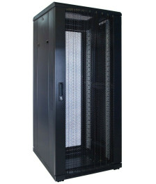 27U server rack with perforated door 600x600x1400mm (WxDxH)