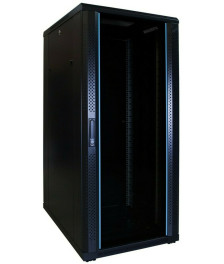 27 HE 19” Serverschrank, mit Glastür (BxTxH) 600 x 800 x 1400mm