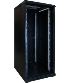 27 HE 19” Serverschrank, mit Glastür (BxTxH) 600 x 800 x 1400mm