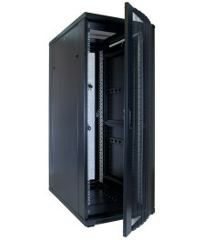 32U server rack with perforated door 600x1000x1600mm (WxDxH)