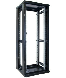 32U server rack with glass door 600x600x1600mm (WxDxH)