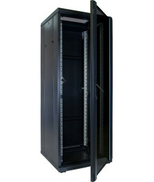 32U server rack with glass door 600x600x1600mm (WxDxH)