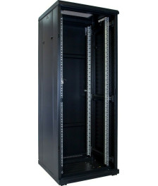 32 HE 19” Serverschrank, mit Glastür (BxTxH) 600 x 600 x 1600mm
