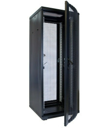 32 HE 19” Serverschrank, mit perforierter Fronttür (BxTxH) 600 x 600 x