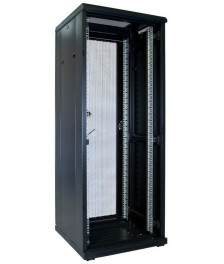 32U server rack with perforated door 600x600x1600mm (WxDxH)