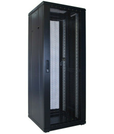 32U server rack with perforated door 600x600x1600mm (WxDxH)
