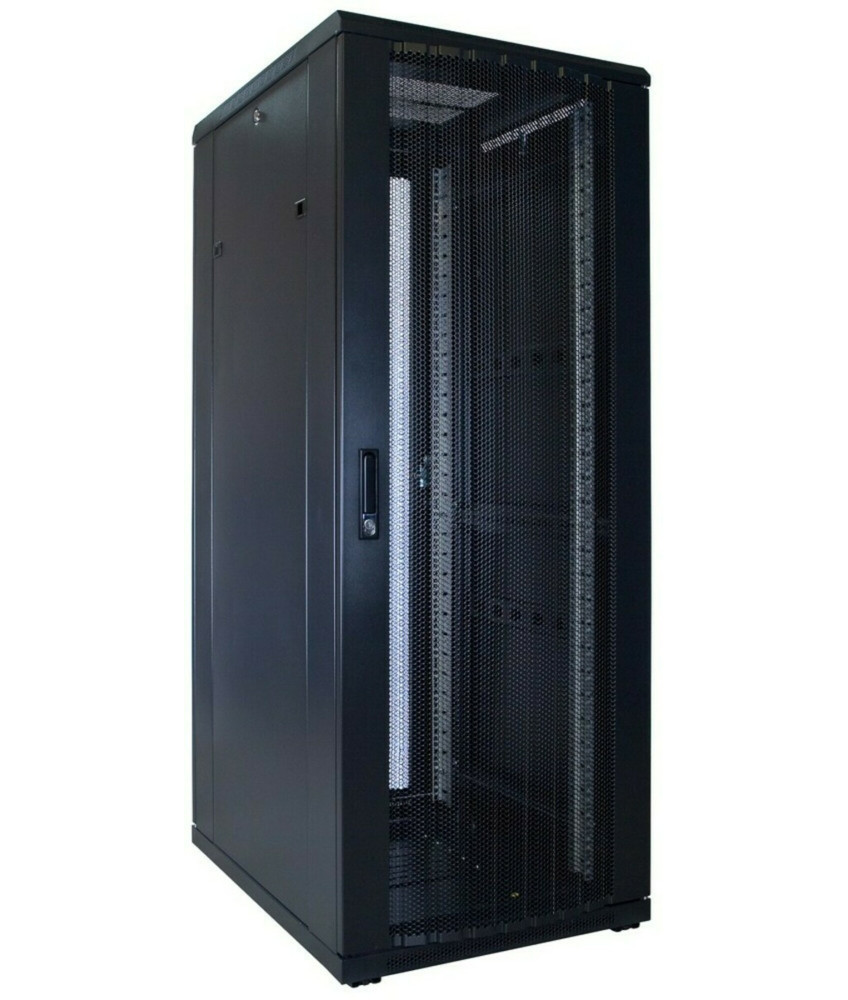 32 HE 19” Serverschrank, mit perforierter Fronttür (BxTxH) 600 x 800 x