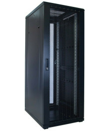 32U server rack with perforated door 600x800x1600mm (WxDxH)