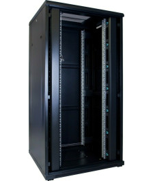 32 HE 19” Serverschrank, mit Glastür (BxTxH) 800 x 800 x 1600mm