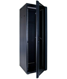 37 HE 19” Serverschrank, mit Glastür (BxTxH) 600 x 600 x 1800mm