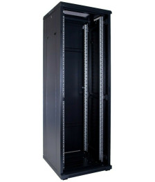 37U server rack with glass door 600x600x1800mm (WxDxH)