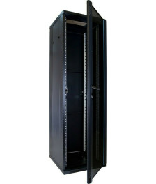 42 HE 19” Serverschrank, mit Glastür (BxTxH) 600 x 600 x 2000mm
