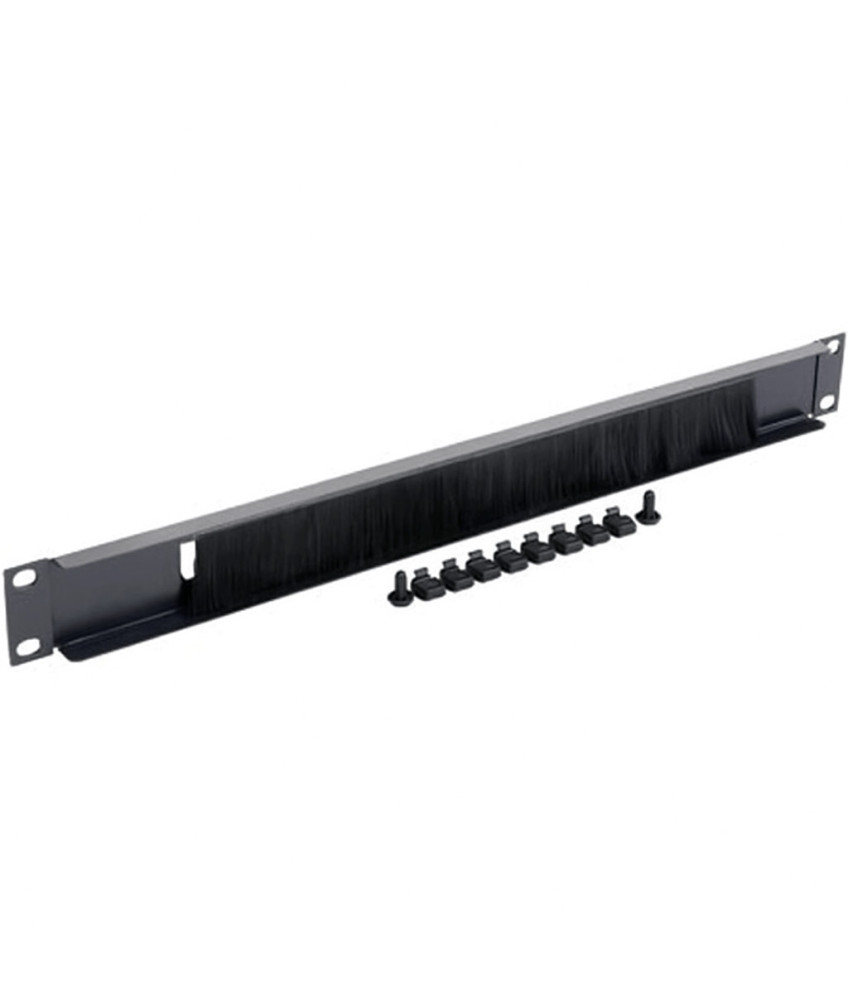 19 inch cable entry panel with brush strip - 1U