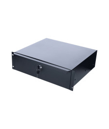 19 inch lockable metal drawer - 3U