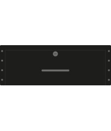 19 inch lockable metal drawer - 4U