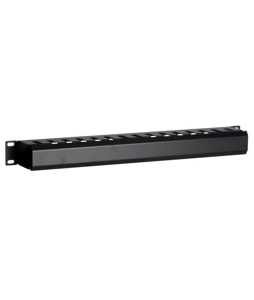 1U 19 inch metal cable tray with sliding cover