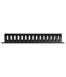 19 Zoll Kabelführungsleiste mit Abdeckung - 1 HE