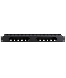 1U 19 inch metal cable tray with sliding cover