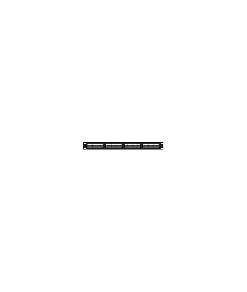 CAT5e UTP patch panel - 24 ports