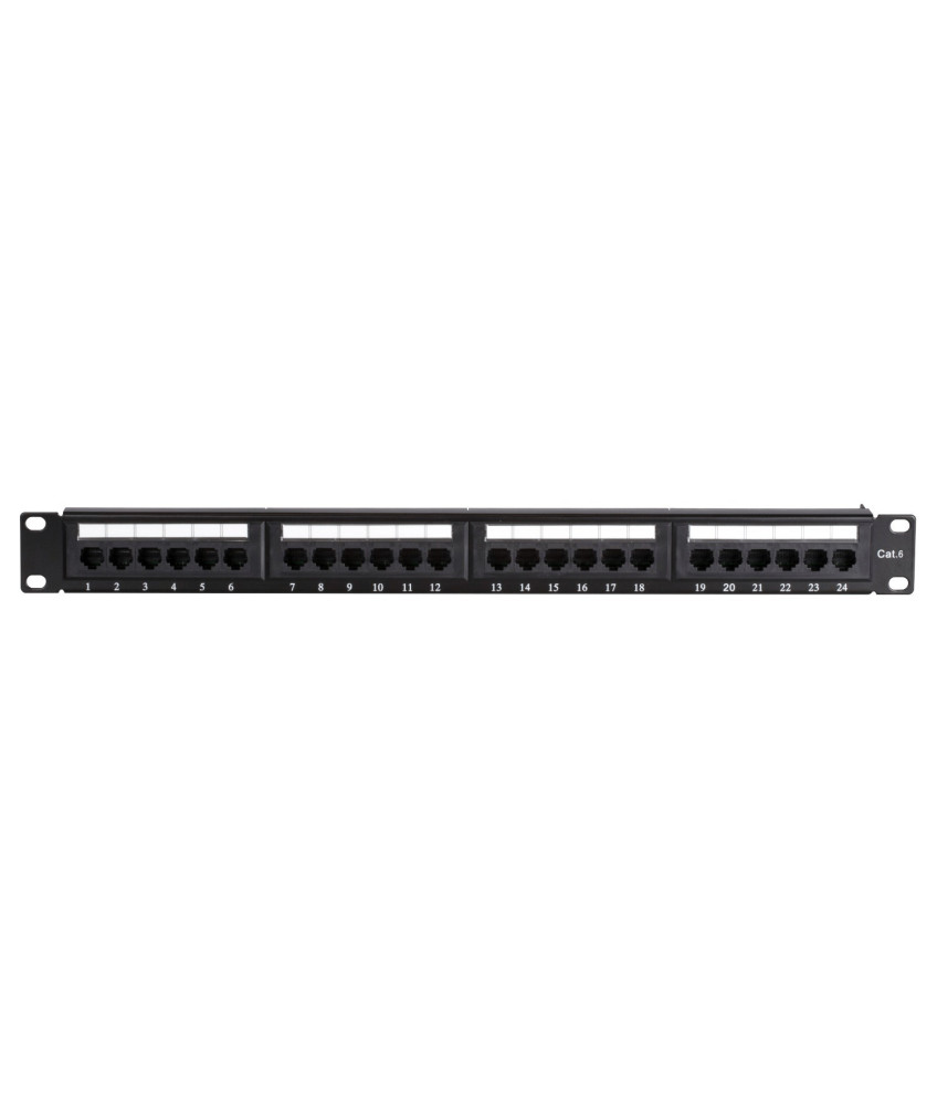CAT6 UTP patch panel - 24 ports