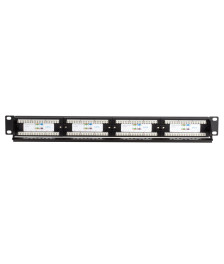 Patchpanel 19" CAT6 UTP - 24 ports