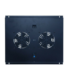 Fan set with 2 fans and thermostat suitable for 600mm deep server racks